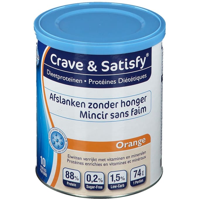 Crave & Satisfy Dieetproteïnen Sinaasappel 200 Poeder