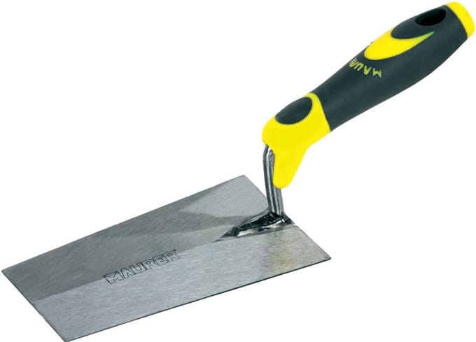 Stevige Metselaars Troffel Vierkante Punt 140 mm met Antislip Rubberen Handvat