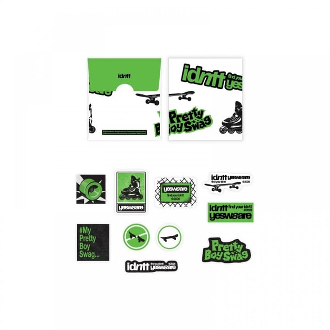 Idntt   Sticker Pakket 07   Pop-Up Winkel Md green