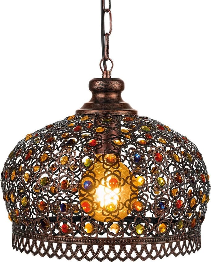 EGLO Jadida Hanglamp - E27 - Ø 33 cm - Koper/Antiek