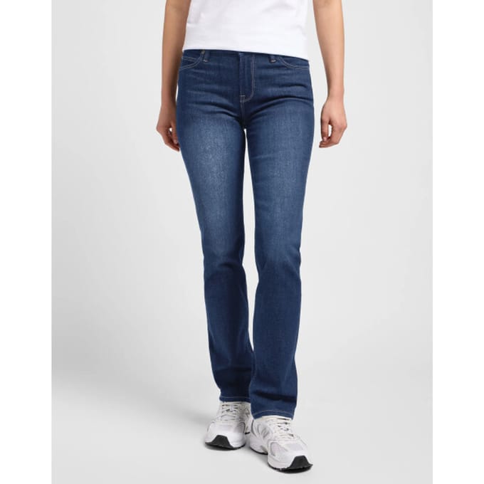 Lee - Marion - Dames Straight-fit Jeans - Rain Falls