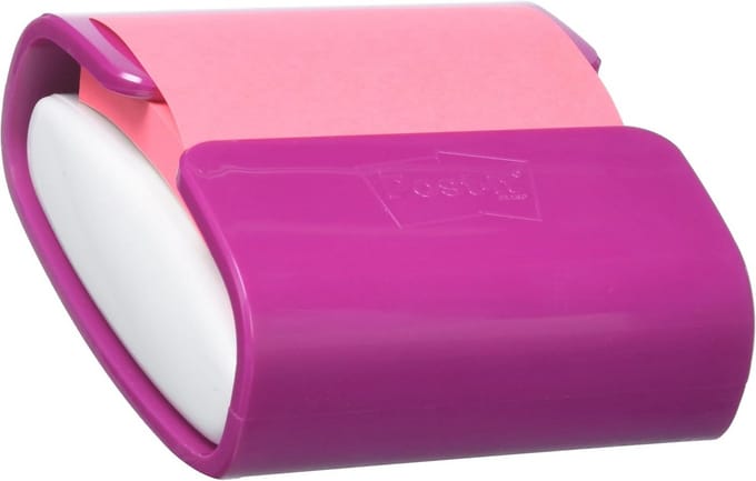Oplaadbare Tafeldispenser met Notitieblok - 76x76mm Geel
