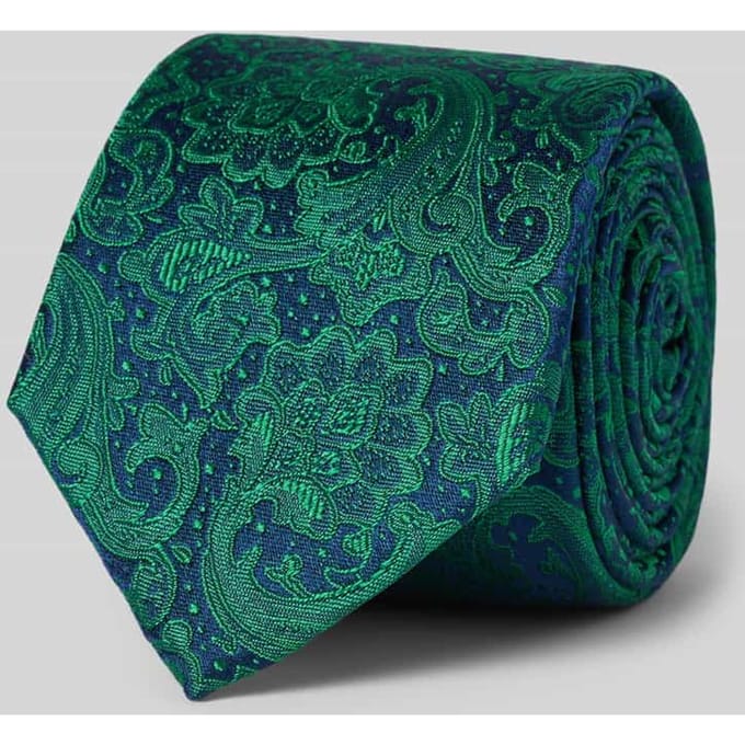 Zijden stropdas met paisleymotief