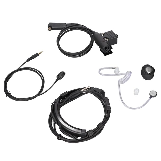U94 PTT met Vinger Microfoon PTT 7.1mm Intrekbare Keel Microfoon Headset voor Sephora Stp8000