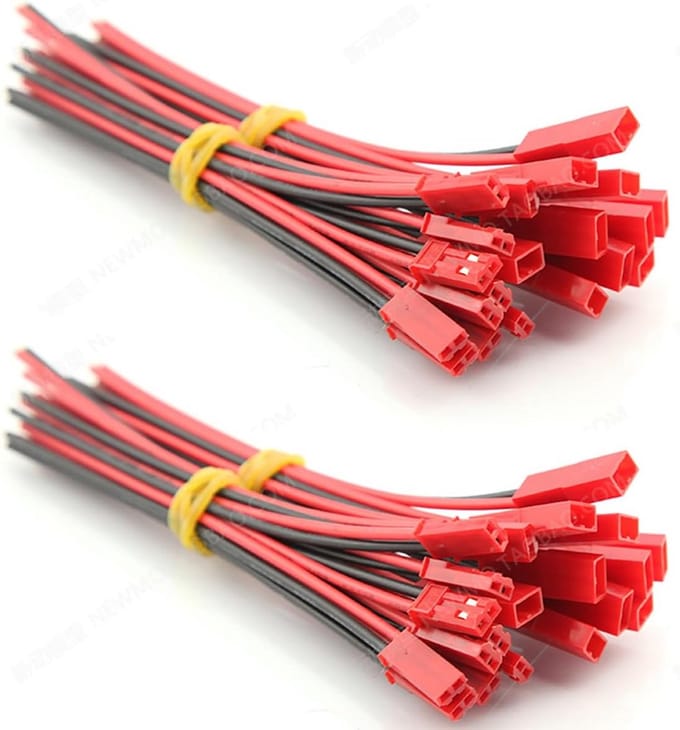 JST stekker set - Micro connectoren - LED verlichting - Met 10cm kabel - 20 paar - Niet gespecificeerd