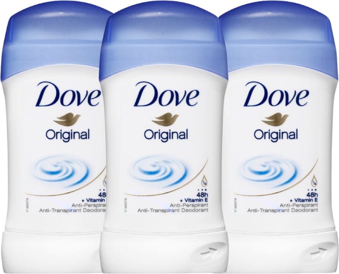 Dove Original Deodorant Stick - 3 x 40ml - Deodorant Vrouw