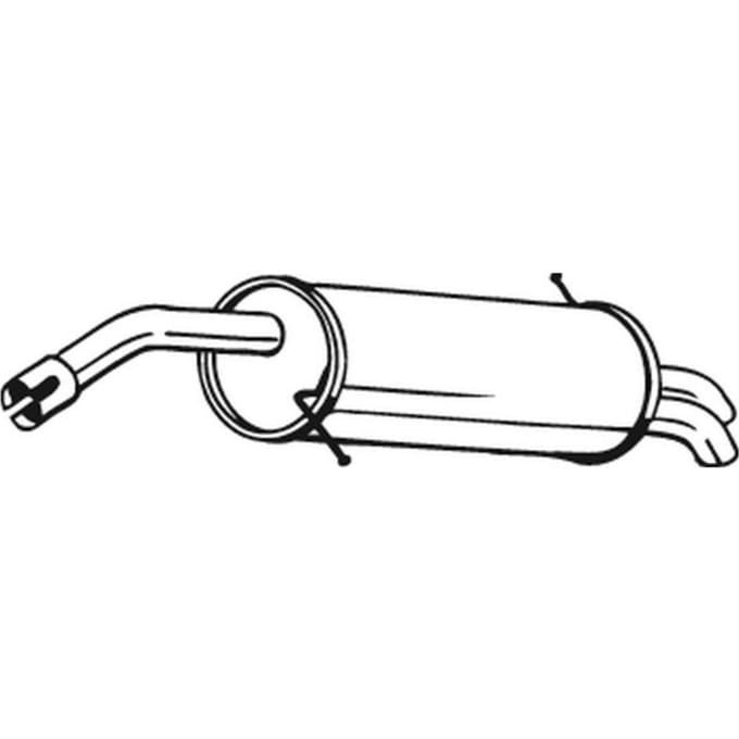 Geluiddemper achter BOSAL 154-487