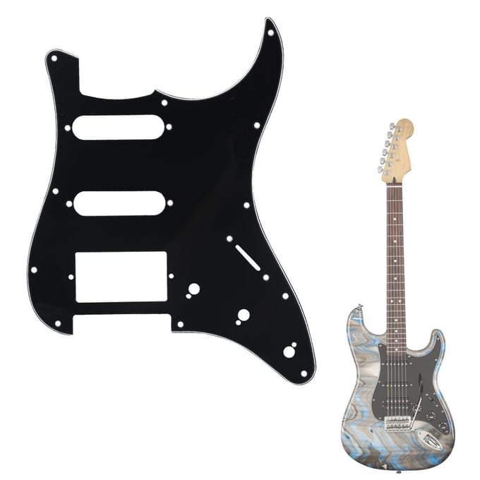 Kwaliteit 11 Gaten Elektrische Gitaar SSD Slagplaat Accessoire voor ST SQ SSH Gitaren(Zwart) gray