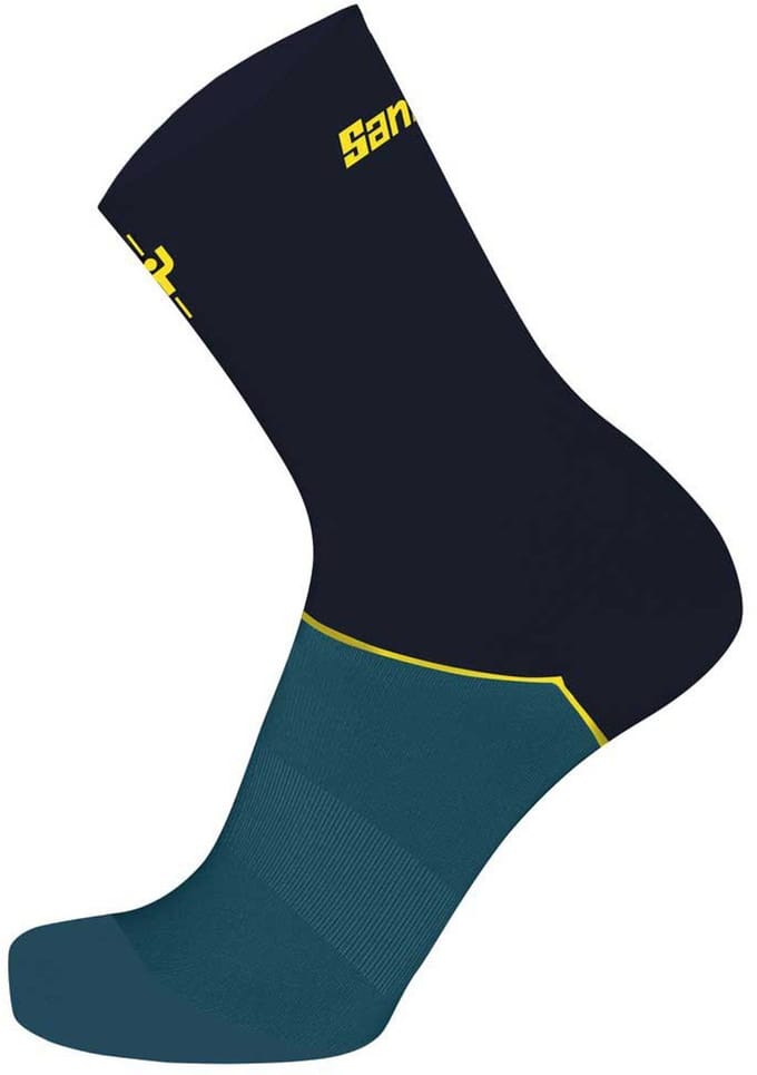 Santini Le Maillot Jaune Lange Sokken Zwart EU 36-39 Man,Vrouw
