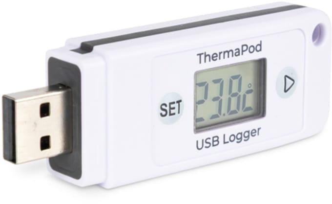 ETI - USB Temperatuurlogger – Genereert pdf-rapport zonder Software – Koeltransport