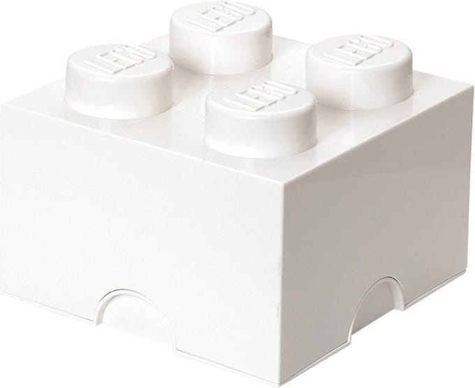 LEGO STORAGE BRICK 4 - WHITE