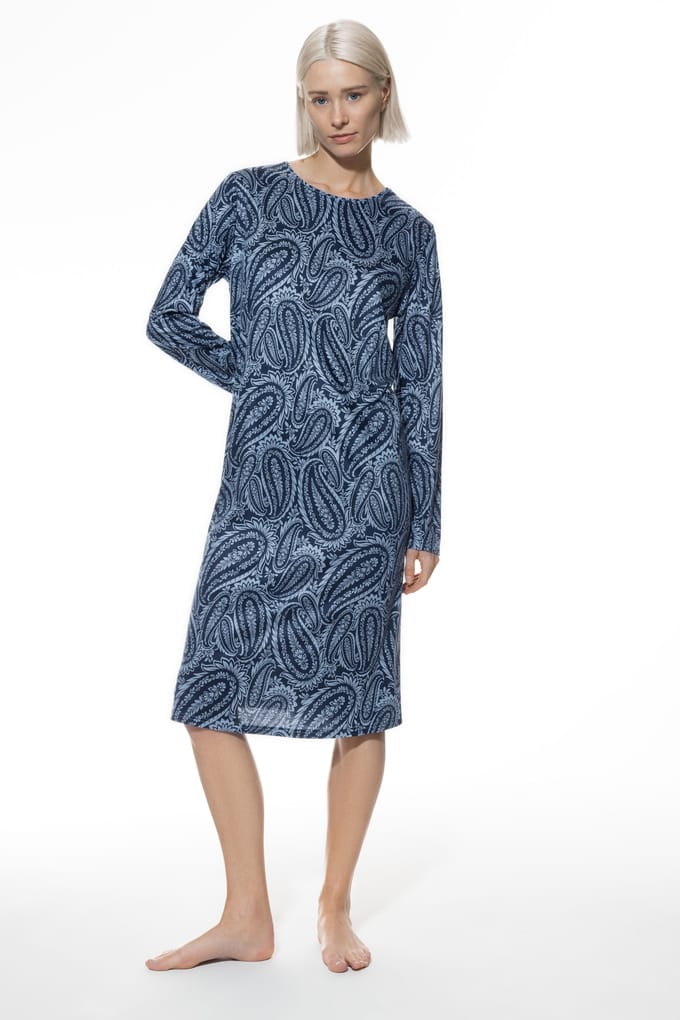Nachthemd lange mouwen Serie Floral Paisley Polar Wind