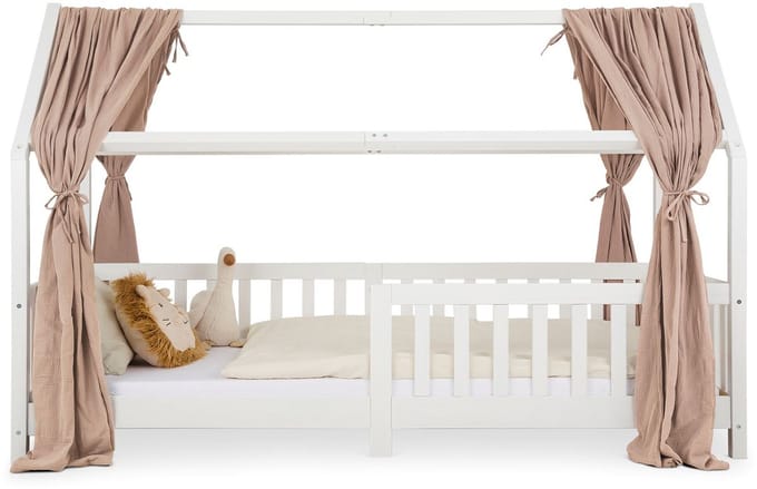 Mousseline-hemel voor het kinderbedje NENA, set van 2 – taupe