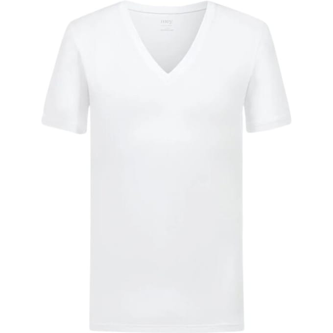 Mey V-neck Shirt T-shirts Wit 41007