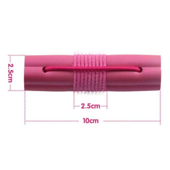 6 Stuks Magic Foam Sponge Haar Krultang Krullend Haar Vorm Haar Krultang Roller DIY Haar Styling Tools 6Pcs pink