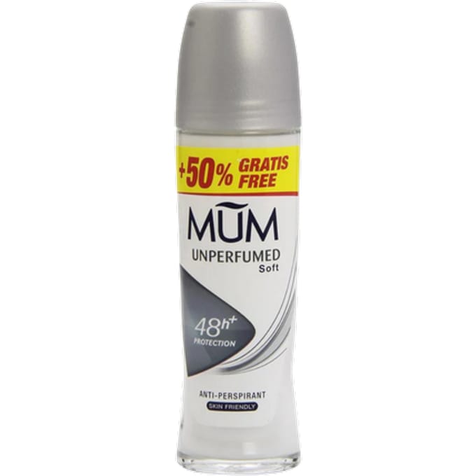 Mum Unperfumed 48H Anti-Perspirant Deodorant Roll-On – 75 ml