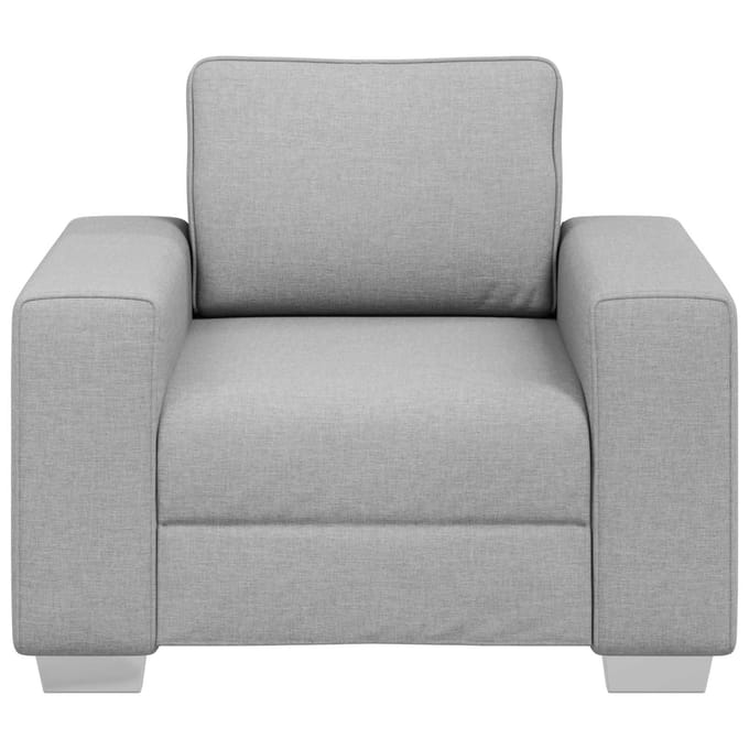 vidaXL - Sofa - Stoel - Wolkgrijs - 100 - cm - Stof