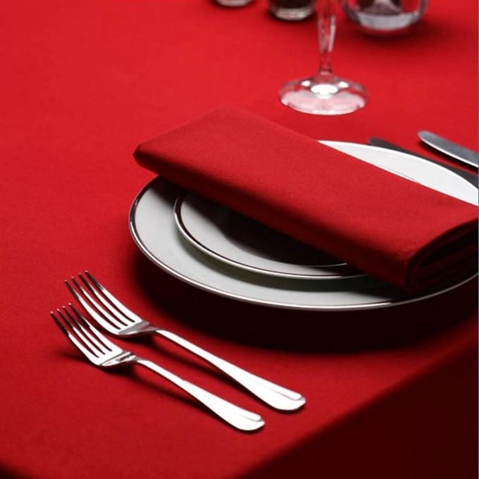 Treb Horecalinnen Tafelkleed Red 178x275cm - Treb SP