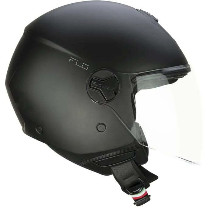 Motorhelm met halve straal, lang vizier CGM 167A Flo Mono