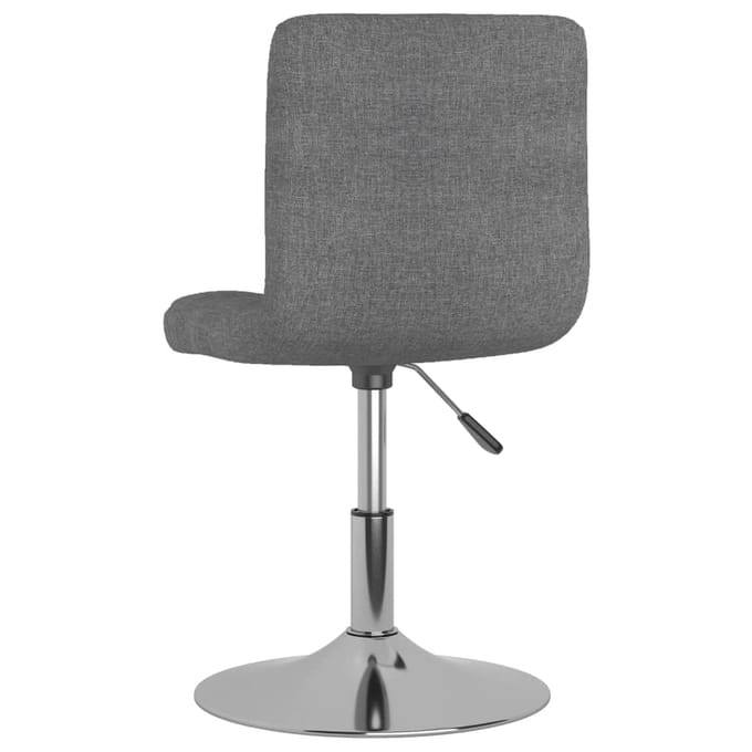 vidaXL - Eetkamerstoelen - 6 - st - stof - lichtgrijs