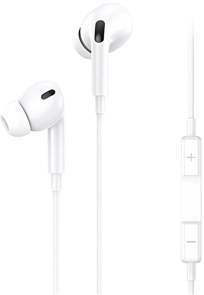 USAMS EP-41 Serie - Stereokoptelefoon - Lightning - Wit - Ergonomisch Ontwerp