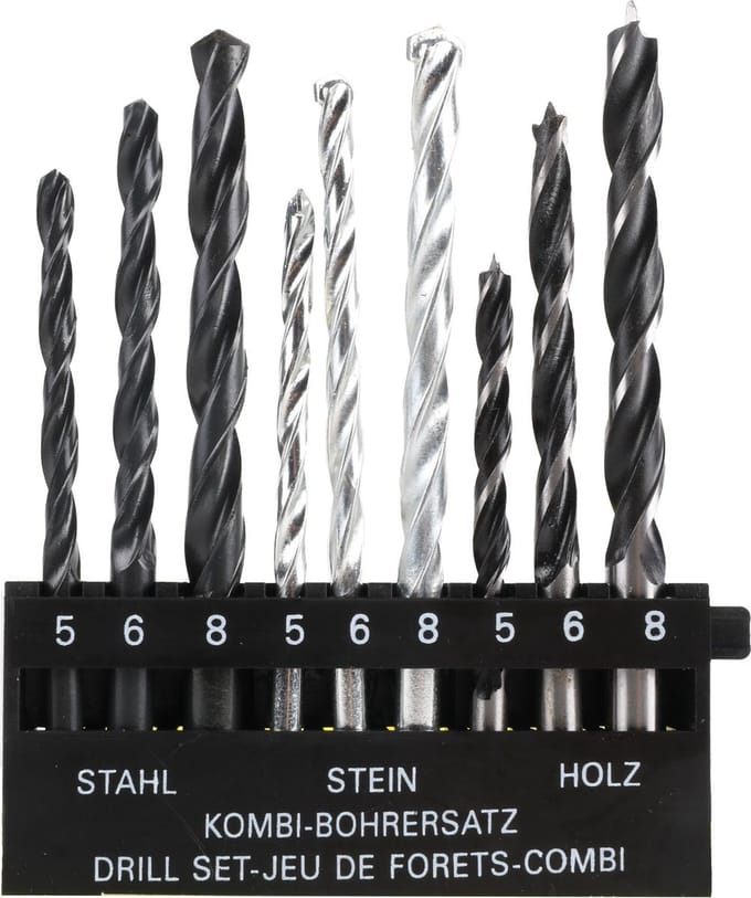 Benson borenset - steenboren - houtboren - metaalboren 5 / 6 /8 mm