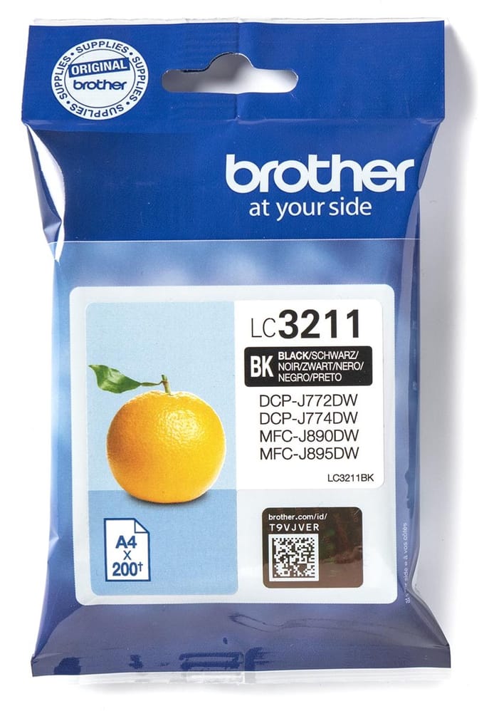 Inktcartridge brother lc-3211bk zwart | 1 stuk | 5 stuks