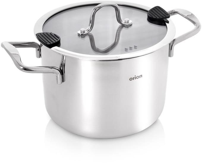 Kookpan Edelstaal met Deksel 20 cm, 4,6 l - Kookpot - Soeppan