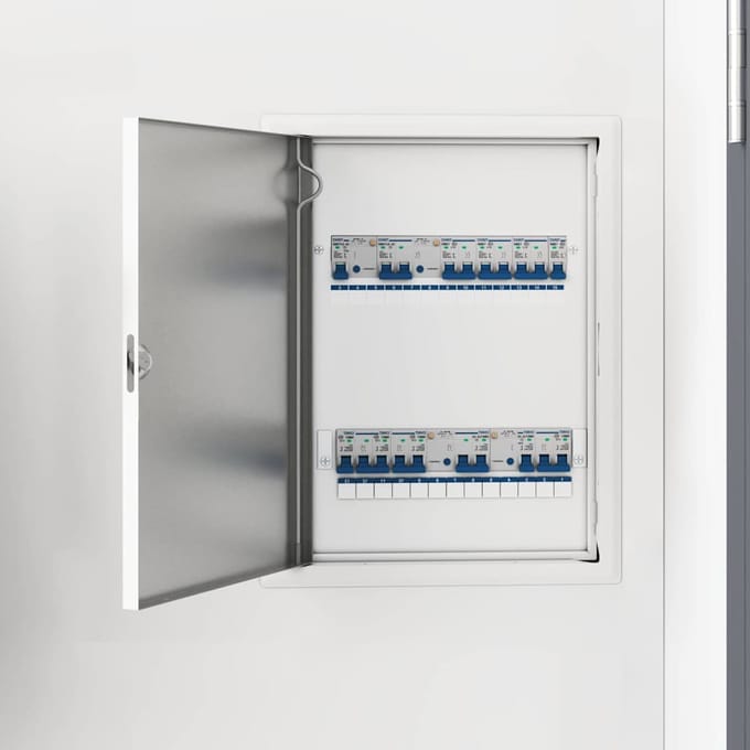 vidaXL - Access - Panel - Wit - 43 - x - 33 - x - 3 - cm - Staal