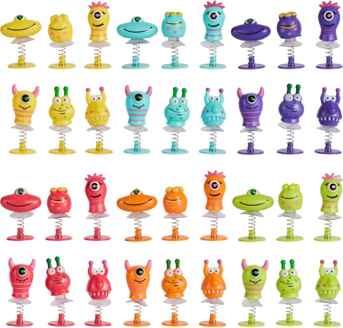 The Twiddlers – 36 Spring Monsters Pop-Up Speelgoed – Voor Kinderfeestjes & Goodiebags
