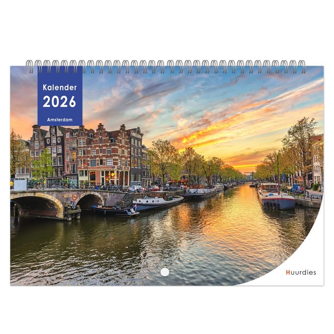 Huurdies - 2026 Kalender - Amsterdam - A4