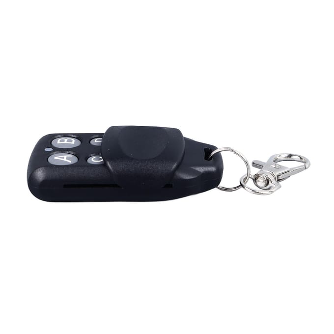 Garagedeur afstandsbediening 12V 27A 433MHz 50m transmissiebereik draagbare poort afstandsbediening sleutelhanger black