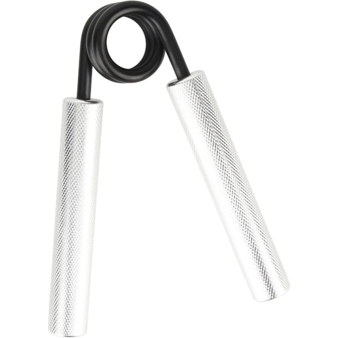 Handgreep met Aluminium Handvat Stalen Veer Verbeter Handflexibiliteit Bevorder Bloedcirculatie Greep white