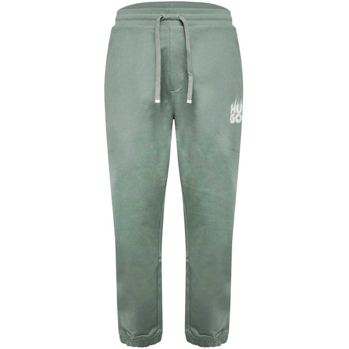 Hugo Mann Dilbero Smoke Logo Tapered Sportbroek (Groen)