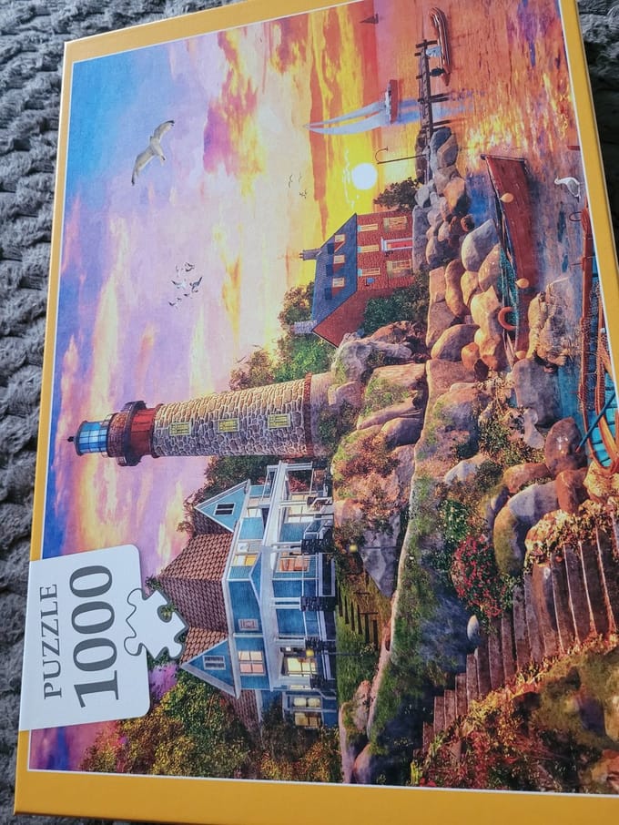 Puzzel vuurtoren strand - 1000 stukjes