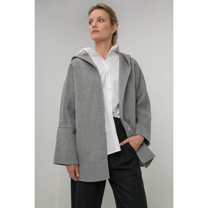 Josephine & Co Helena Coat Steel Grey Melange Größe: 38 | Leichte Jacken Outlet | Damen | Grau