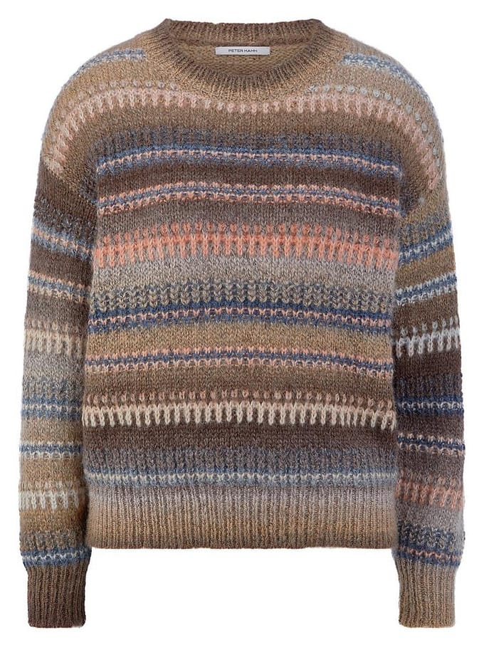 Trui ronde hals Van Peter Hahn multicolour