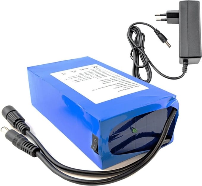 Led strip accu/batterij 24V met oplader - 2000 - Complete Plug en Play set - Hoge capaciteit van 48 Watt