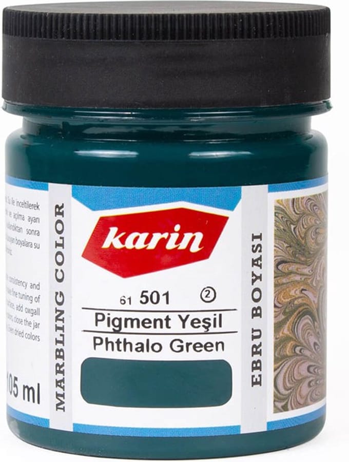 Ebru / Papiermarmer Verf - Phtalogroen - 105 ml