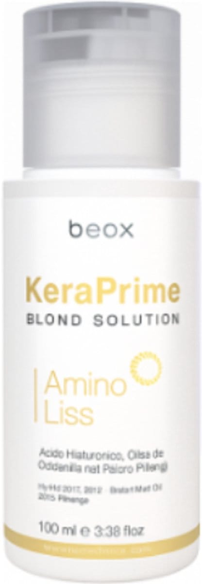 Braziliaans keratine behandeling Beox keraPrime Blond Solution Amino Liss 100ml