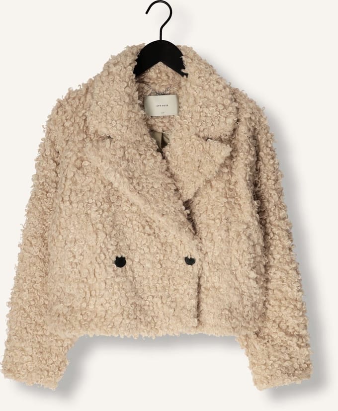Copenhagen Muse Cmcurly-jacket Jassen Dames - Winterjas - Beige - Maat M