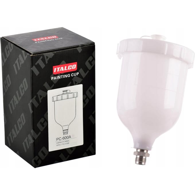 ITALCO 600ml Verfbeker voor Spuitpistolen - M16x1,5