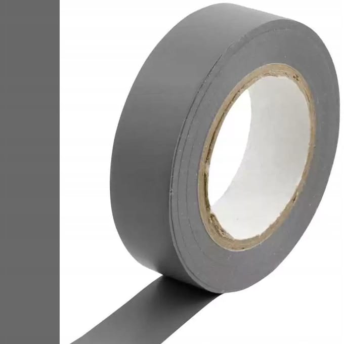 2x Lexton PVC Isolatietape Grijs 19mm x 25m - Sterk & Flexibel