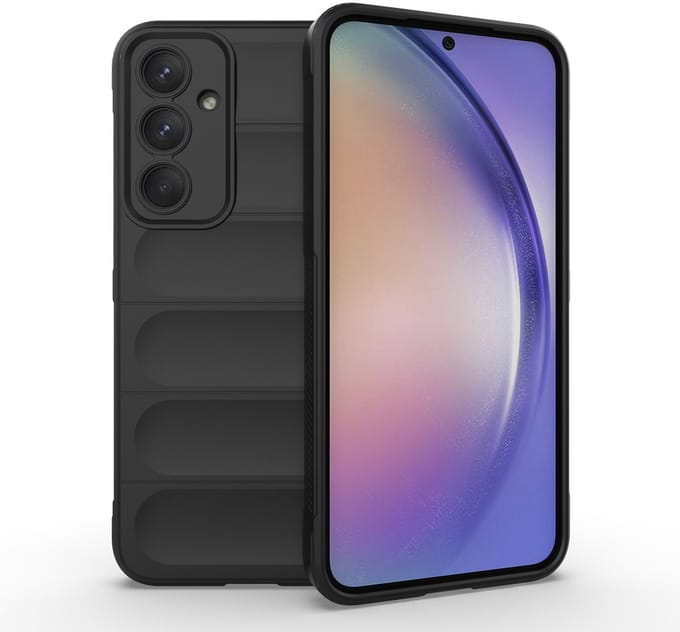Solidenz AeroGrip geschikt voor Samsung Galaxy A35 hoesje - Zwart