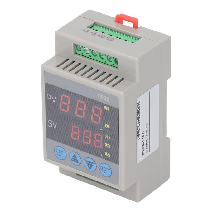 220VAC DIN-rail Micro Temperatuurregelaar Hoge Nauwkeurigheid -50 celsius tot 120 celsius Digitale Display Thermostaat white