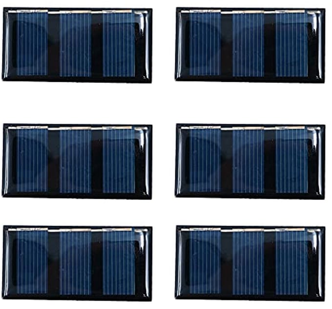 Set van 6 Mini Zonnepaneel Kits voor DIY Projecten
