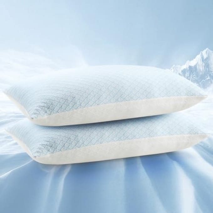 Ergonomische Koel Pillows 50x70 cm - Set van 2 Geheugenschuim Kussens