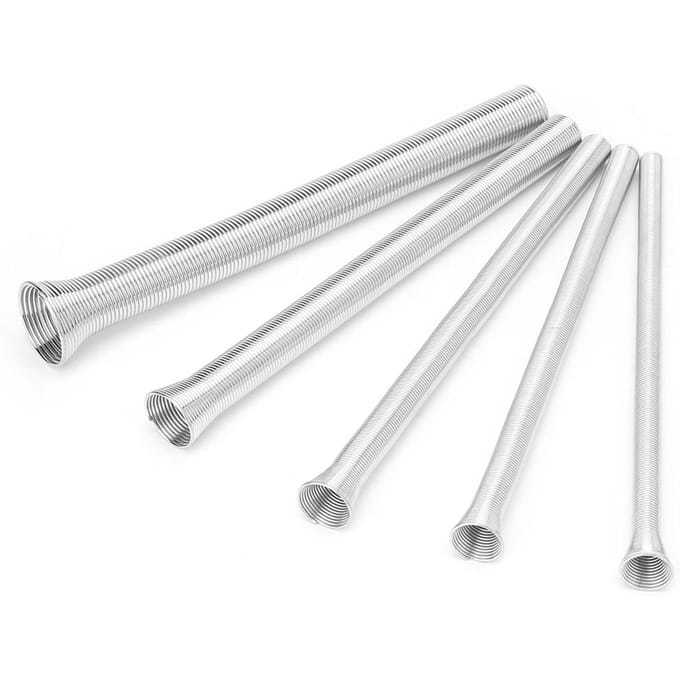 5 Stuks 21cm Super Elastische Stalen Veerbuiger PVC Elektrische Draad Buigpijp white