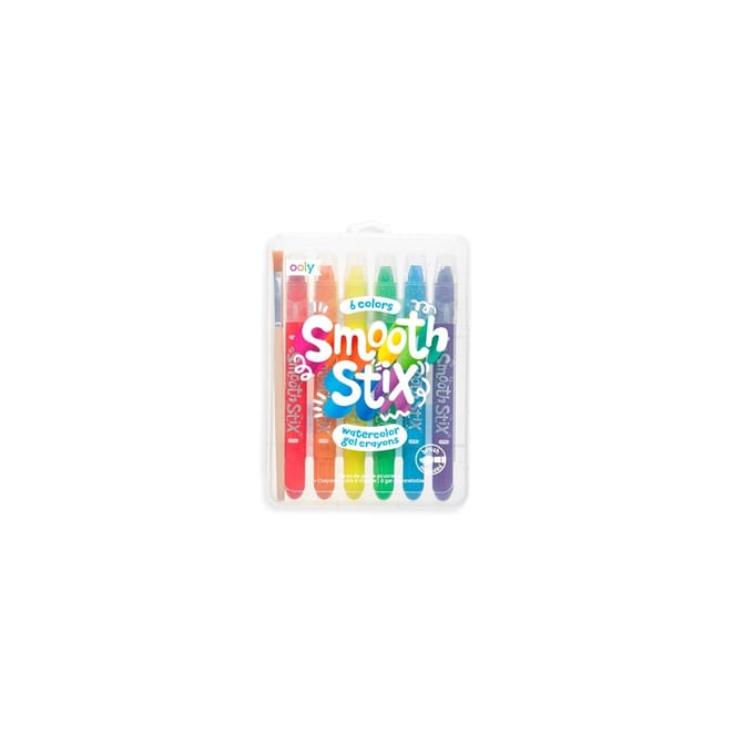 Ooly - Smooth Stix - Aquarel krijtjes - 6 Stuks