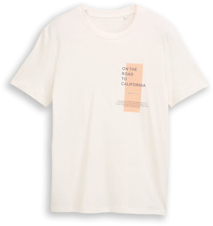 Tom Tailor Denim - T-shirt met print - Maat S - Wool White